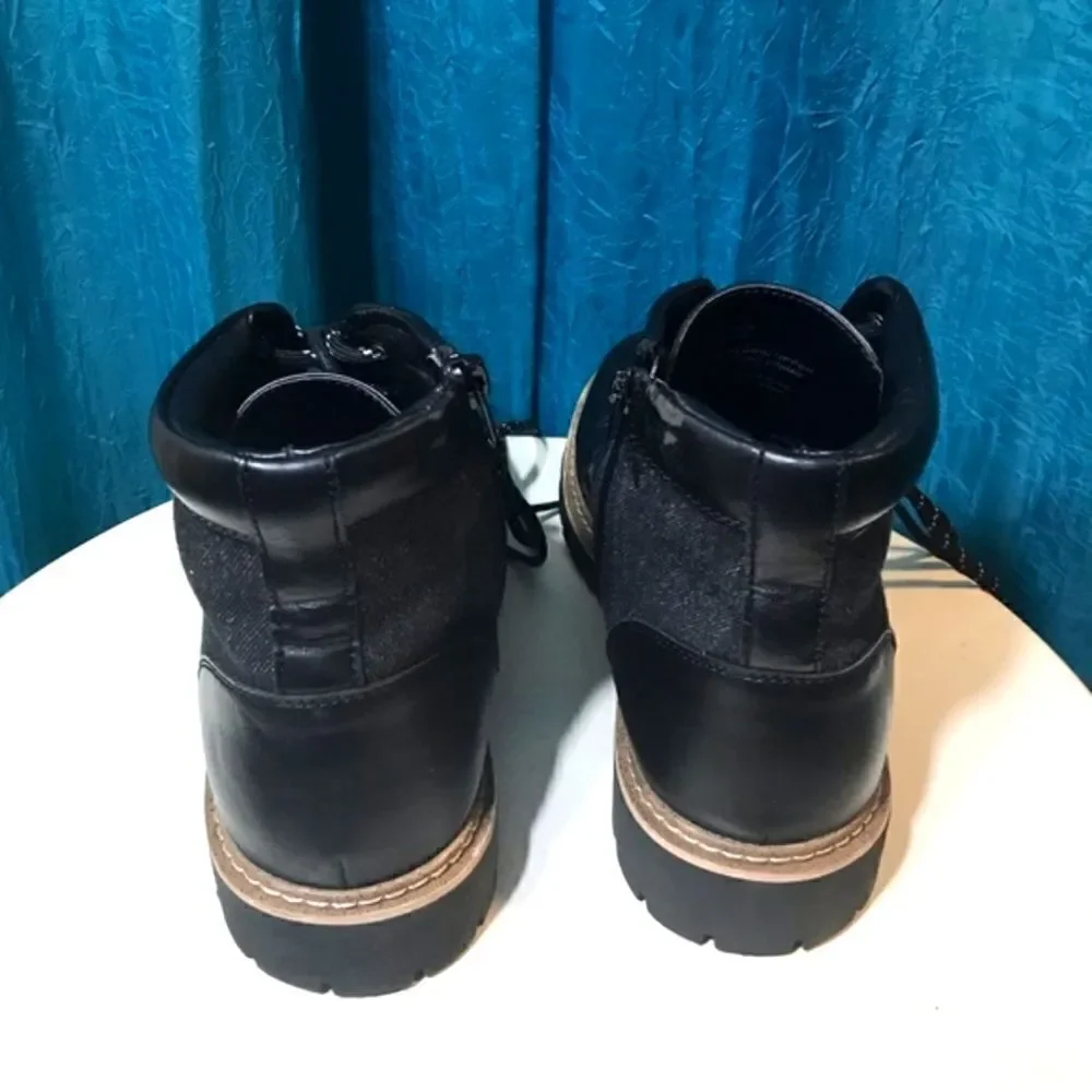 Steve Madden Bradin Faux Leather Combat Boots Size 9